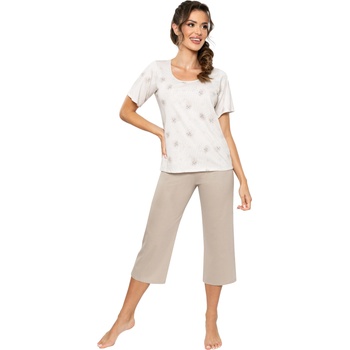 Donna Дамска пижама Piama-Sandi-34-BeowyV-65039-Beżowy - Бордо, размер S