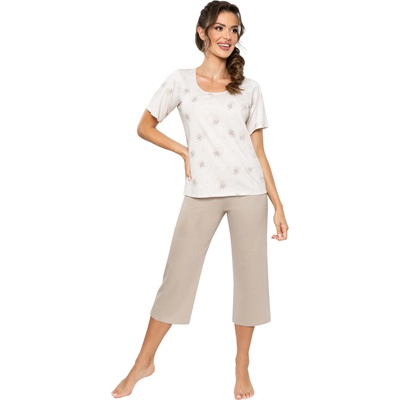 Donna Дамска пижама Piama-Sandi-34-BeowyV-65039-Beżowy - Бордо, размер S