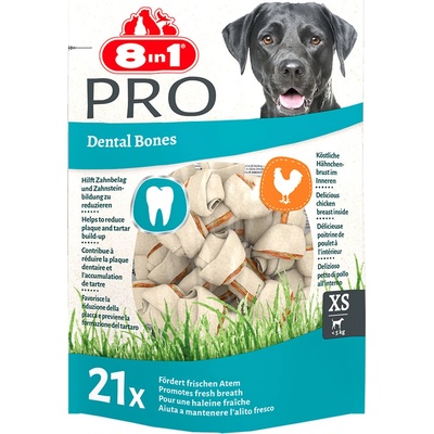 8in1 Pro Dental žuvacie kosti s kuracím XS 252 g