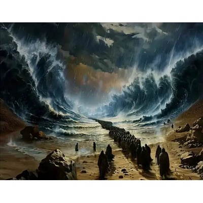 Norimpex - Puzzle Diamant painting: Moses' passage through the sea 30x40cm - 1 - 39 piese