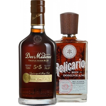 Dos Maderas PX 5y + 5y + Relicario Ron Dominicano Superior 2 x 0,7 l (set)