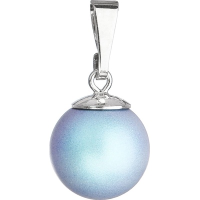 Pavona Stříbrný přívěšek s kulatou světle modrou matnou Swarovski perlou 34150.3 Light Blue
