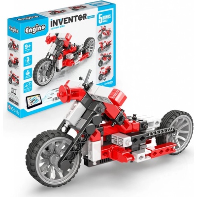 Engino INVENTOR MECHANICS custom bike s 5 bonusovými modely