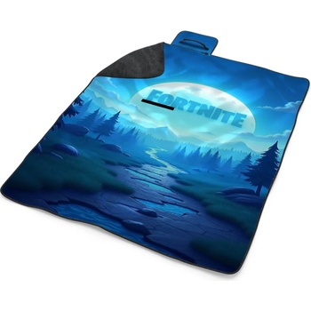 Sablio Detská deka pre bábätko FORTNITE Modré údolí s měsícem