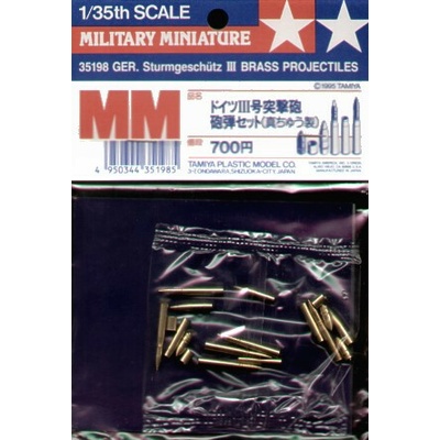 Tamiya 35198 StuG.III Brass Projectiles 1:35
