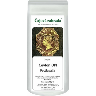 Čajová zahrada Ceylon OPI Pettiagalla černý čaj 90 g