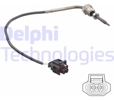 DELPHI Čidlo teploty výfukových plynů DF TS30148