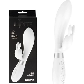 Вибратор с 2 мотора и клитор стимулатор, 10 режима, 21, 5см. - Indeep Theona (7702-07LOLA)