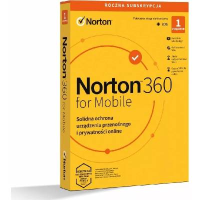 Norton Norton Software Norton360 Mobile PL 1 uživatel, 1 zařízení, 1 rok 21426915