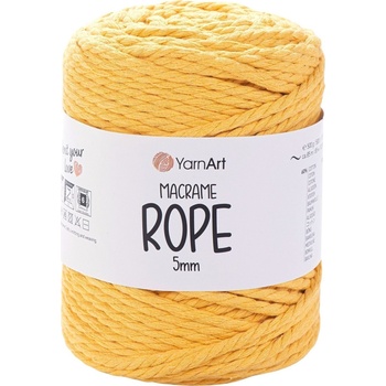 YARNART Macrame Rope 5 mm 85 m 764 Yellow юта (Macrame Rope 5 mm 764)