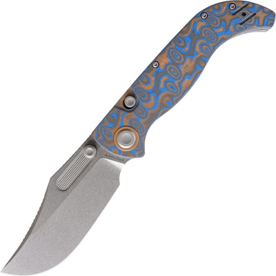 Vosteed Naga S35VN Stonewash Blue Ocean Micarta A3903