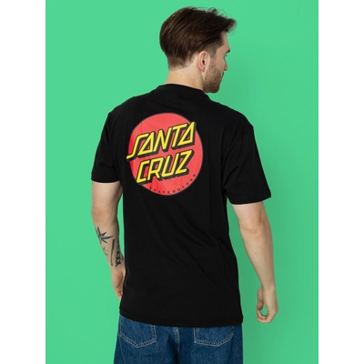 Santa Cruz Classic Dot Chest pánske tričko s krátkym rukávom black