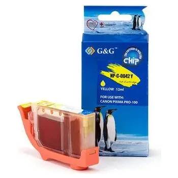 Image 1 of Compatible ГЛАВА ЗА CANON PIXMA PRO 100 - Yellow - ink tank - WITH CHIP / С ЧИП - /42/ - CLI-42Y (CLI42Y) - 6387B001 - PN NC-C-0042Y/C - G&G (200CANCLI42Y)