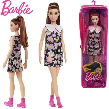 Barbie Modelka šaty se sedmikráskami