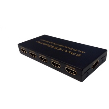 Estillo Автоматичен превключвател ESTILLO, HDMI switch, 5/1 x HDMI1.4, 5 входа 1 изход, Черен (EST-HDMI-SWITCH-1-5)