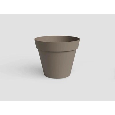 Artevasi Květináč CAPRI 46cm plast šedá matte taupe