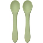 Lorelli Силиконови лъжички Lorelli - Natural, 2 броя, Fresh Green (10230690004) - baby