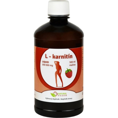 Natural Pharm L karnitín sirup malina 500 ml