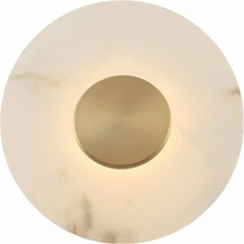 Viokef Nástenné svetlo Allison, zlatá/biela, Ø 30 cm, kov - 4337800
