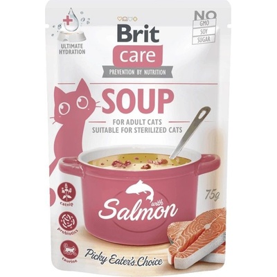 Brit Care Cat Soup Salmon 75 g