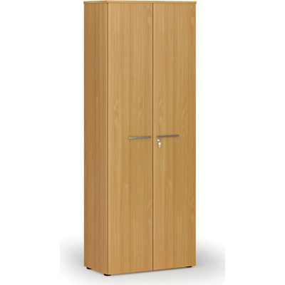 Primo Kancelárska skriňa s dverami WOOD, 2128 x 800 x 420 mm, buk