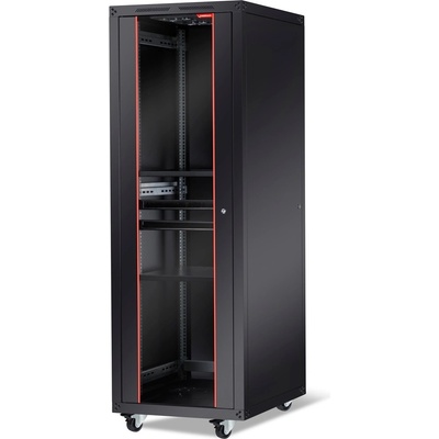 Formrack Комуникационен шкаф Formrack 19" Free standing rack 42U 600/800mm height: 2096 mm loading capacity: 600 kg front tempered glass door (BETA-42U6080)