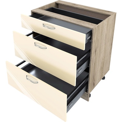 ИРИМ Долен кухненски шкаф Сити АРФ-Бежово гланц-05-55 80 см