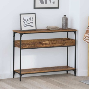 vidaXL Конзолна маса Старо дърво 100 x 29 x 75 см Инженерна дървесина (883522)