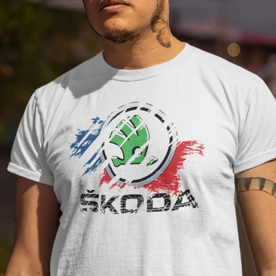 Tričko Škoda biela