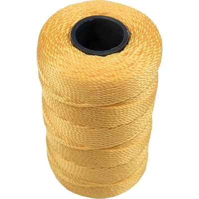 PP stáčená šňůra 3pramenná, 1mmx125m, žlutá