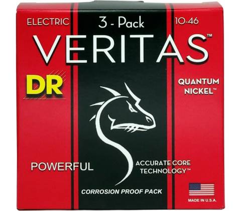 DR Strings VTE-10 Veritas 3-Pack