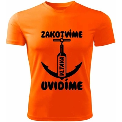 Vodácké tričko Zakotvíme uvidíme Vltava dětské