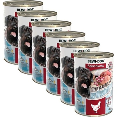 Bewi Dog bohaté na hydinové srdce 6 x 400 g