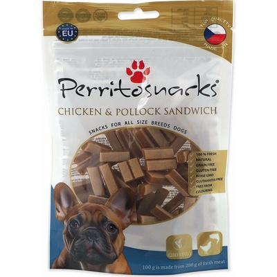 Perrito Dog Chicken & Pollock Sandwich Triangle 100 g