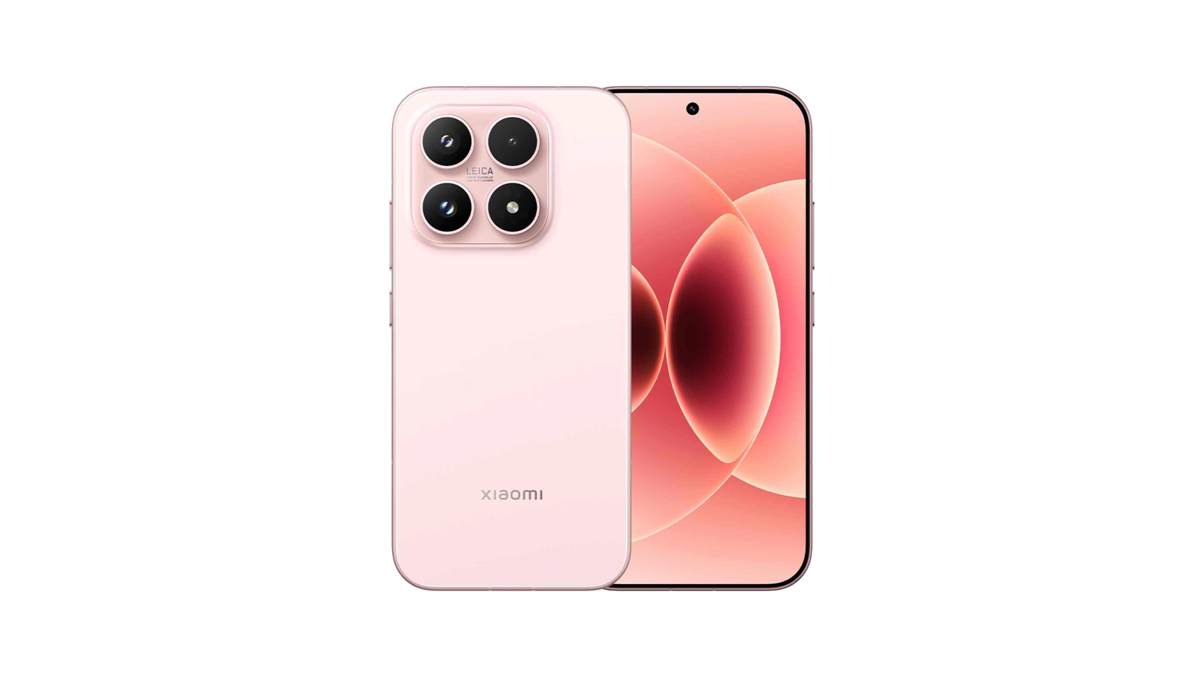 Xiaomi 17 hátlapja rózsaszínben