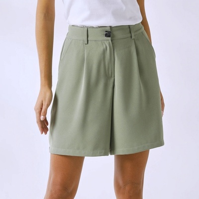 Splývavé široké šortky khaki