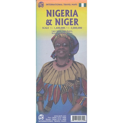 mapa Nigeria, Niger 1:1,6 mil.,1:2 mil. ITM