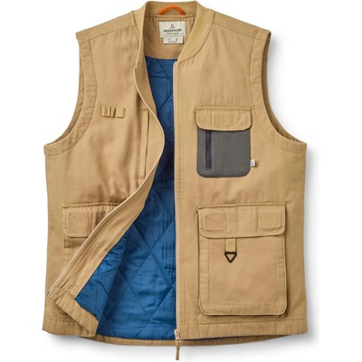 Passenger Мъжки синтетичен елек Passenger Explorers Organic Cotton Canvas Vest Synthetic vest - Stone - размер XL (032-1453-0114)