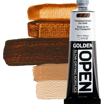 Golden Artist Colors Open АКРИЛНА боя Transparent Brown Iron Oxide 59 ml 1 бр (0007383-2)