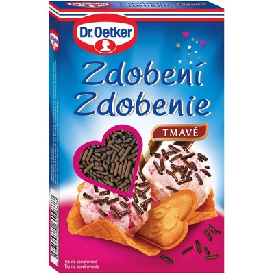 Dr. Oetker Zdobenie tmavé 80 g