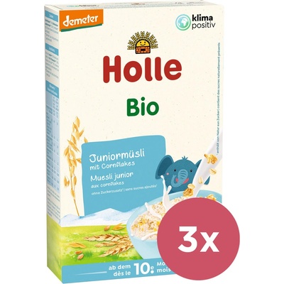 Holle Organické junior müsli viaczrnné s kukuričnými lupienkami 3x250 g