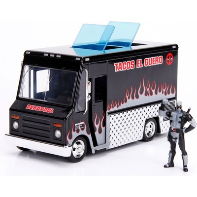 Jada Toys Deadpool Diecast Model Deadpool Taco Truck X-Force Version 1:24