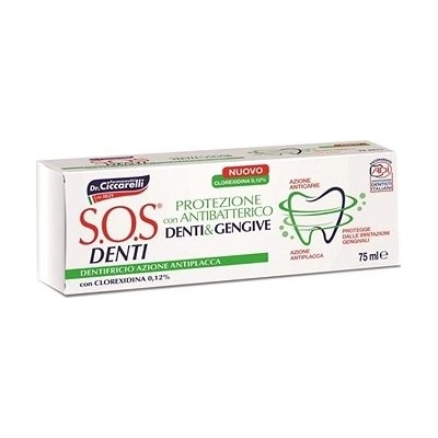 S.O.S. DENTI Teeth & Gums s chlórhexydinom 0 12 % 75 ml