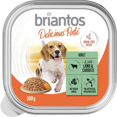Briantos Delicious Paté jehněčí a mrkev 9 x 300 g