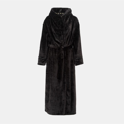 Biba Cosy Maxi Robe Ladies - Black Emb