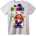 NOONEBRAND Тениска Mario De 1 Padre - 2XL, White