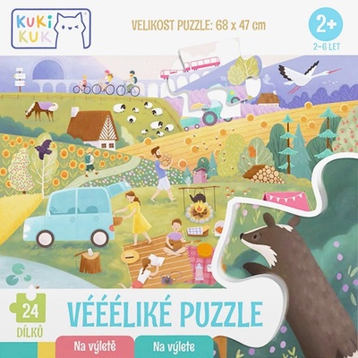 KukiKuk Véééliké Na výletě 24 dielov