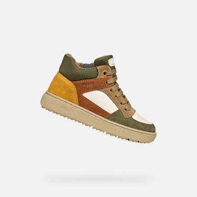 Geox Зелени момчешки високи обувки Geox Theleven Boy Geox | Zelen | Момчешки | 29