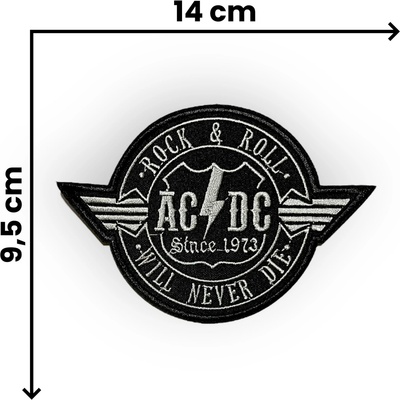 Nášivka - AC/DC - Rock N' Roll Will Never Die
