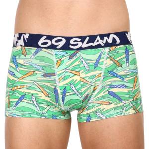 69slam Мъжки боксерки 69SLAM hip bamboo vegan 420 eliyah 69slam | Zelen Mnogotsveten | МЪЖЕ | XL